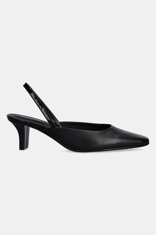 Кожаные туфли Calvin Klein HEEL SLING PUMP 50 - LTH HW0HW02267 чёрный SS25