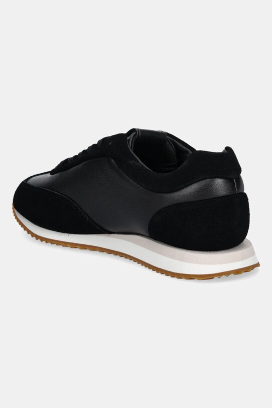 Obuwie Calvin Klein sneakersy skórzane RUNNER LACE UP - LTH SUE MIX HW0HW02286 czarny