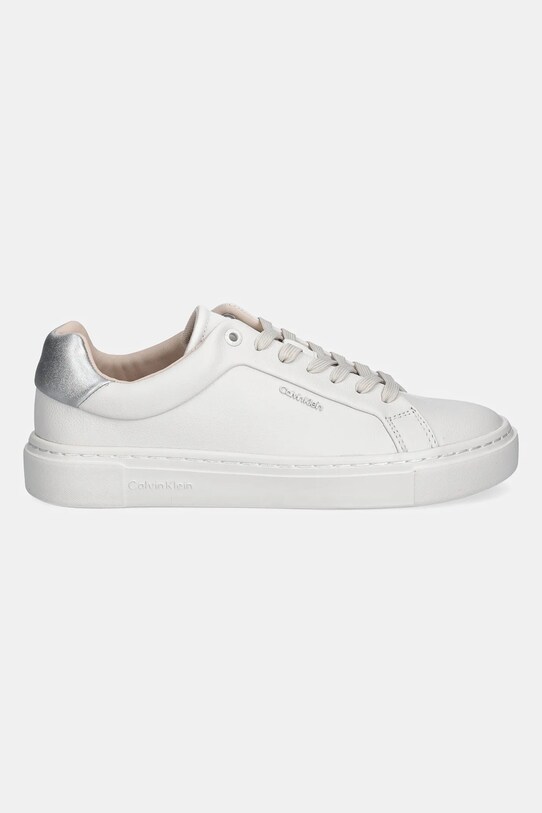 Шкіряні кросівки Calvin Klein CUPSOLE LACE UP W/ML - LTH HW0HW02288 білий SS25