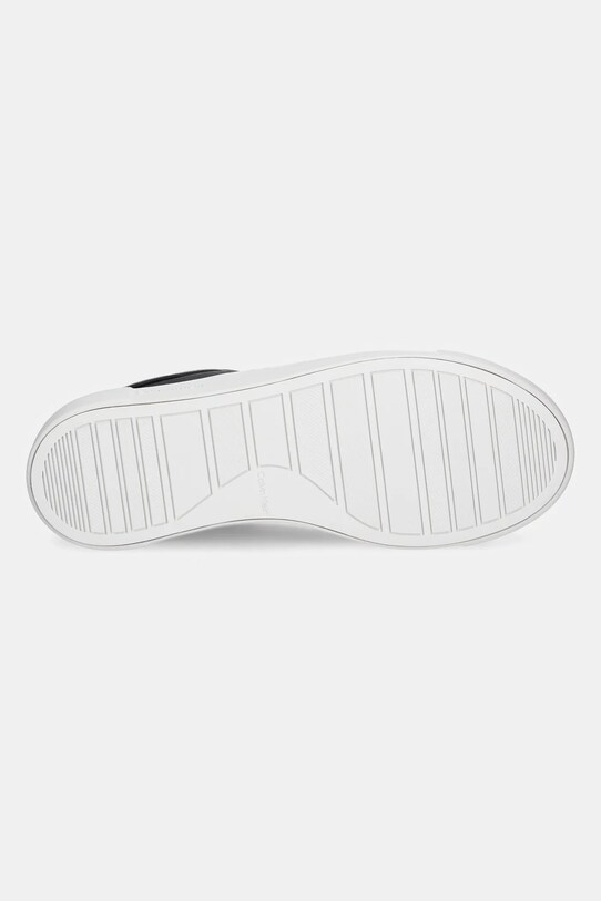 Calvin Klein sneakersy skórzane CUPSOLE SLIP ON W/ML - LTH HW0HW02289 czarny