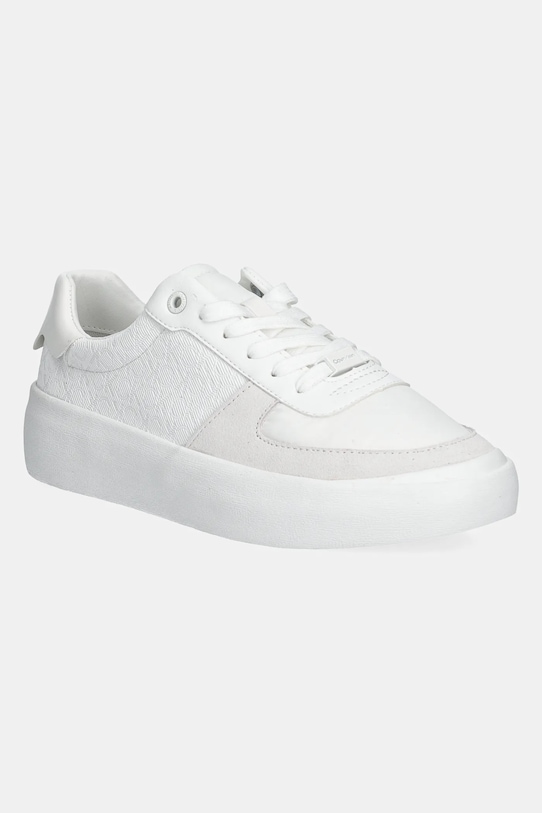 Calvin Klein sneakers VULC LACE UP - MONO sintetic alb HW0HW02293