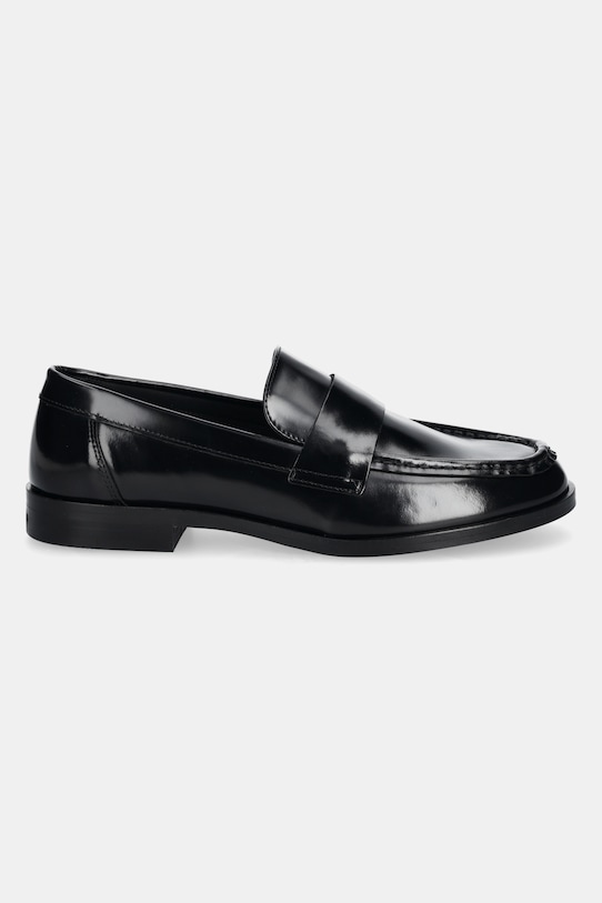 Кожени мокасини Calvin Klein MOC LOAFER - BRUSH L HW0HW02306 черен SS25