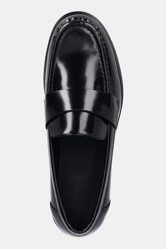 Шкіряні мокасини Calvin Klein MOC LOAFER - BRUSH L чорний HW0HW02306