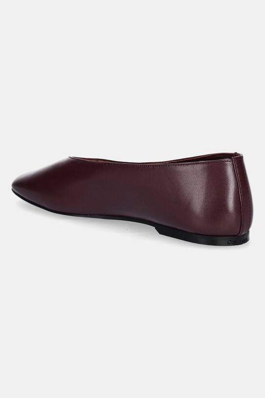 Obuv Kožené balerínky Calvin Klein CLASSIC BALLERINA - LTH HW0HW02441 fialová