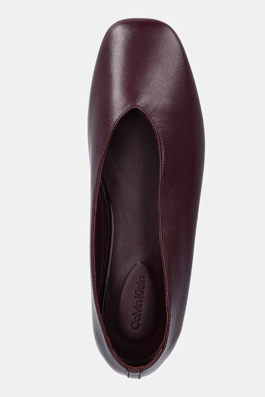Calvin Klein balerini de piele CLASSIC BALLERINA - LTH violet HW0HW02441