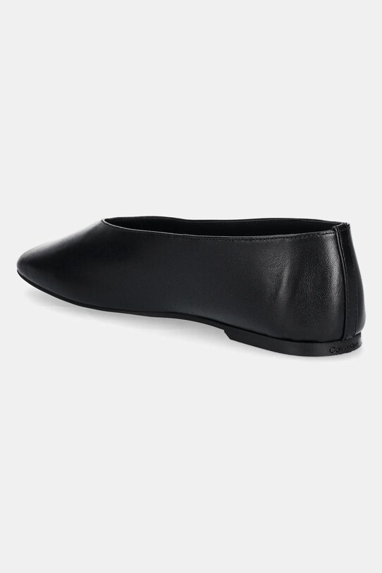 Încălțăminte Calvin Klein balerini de piele CLASSIC BALLERINA - LTH HW0HW02441 negru