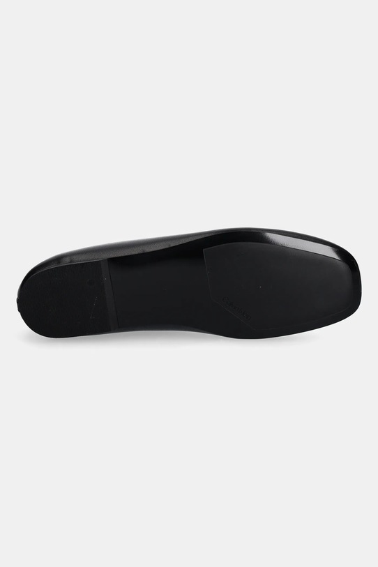 Calvin Klein balerini de piele CLASSIC BALLERINA - LTH HW0HW02441 negru