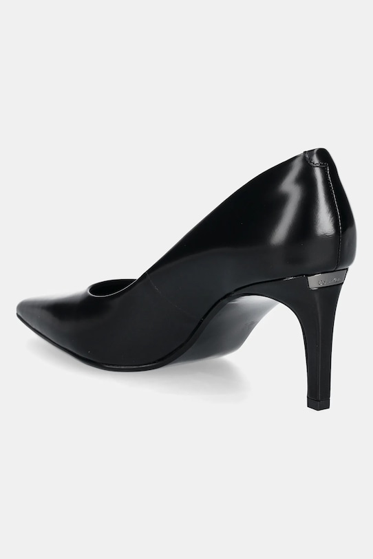 Обувки Кожени обувки с тънък ток Calvin Klein HEEL PUMP 70 - BRUSH L HW0HW02446 черен