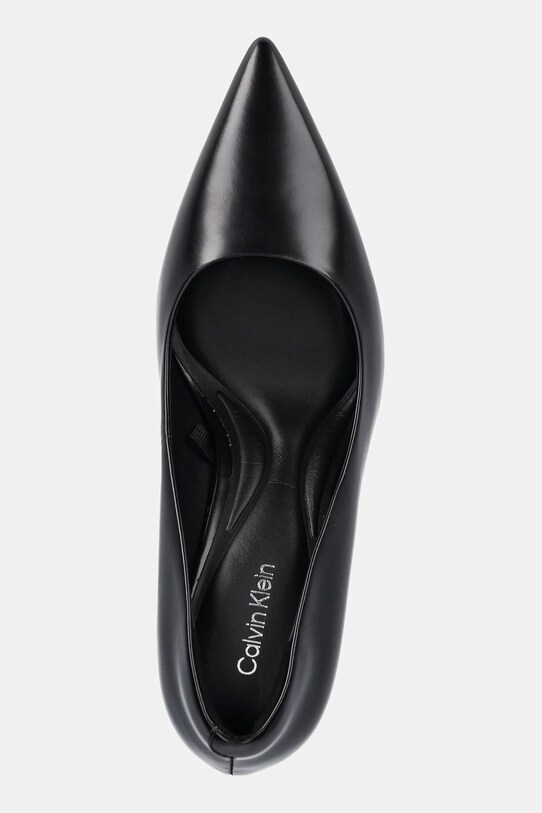 Кожаные туфли Calvin Klein HEEL PUMP 70 - BRUSH L чёрный HW0HW02446