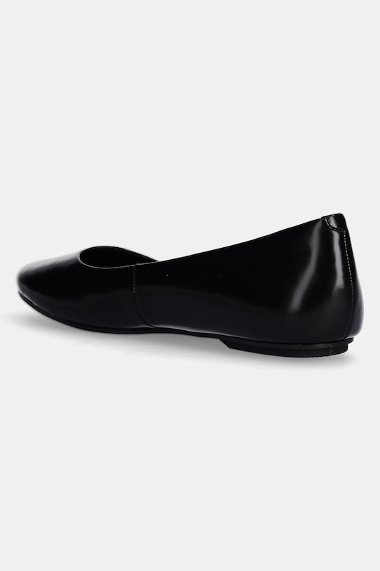 Cipők Calvin Klein bőr balerina cipő ROUND BALLERINA HW0HW02449 fekete