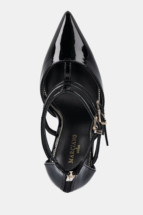 Marciano Guess szpilki skórzane czarny 5RGZ16.7287A.JBLK