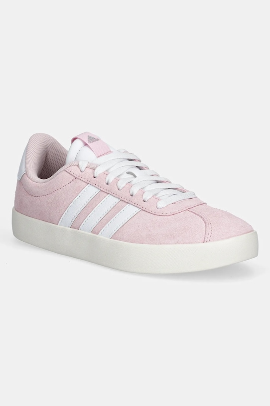 Замшеві кросівки adidas Vl Court 3.0 замша рожевий JP5325
