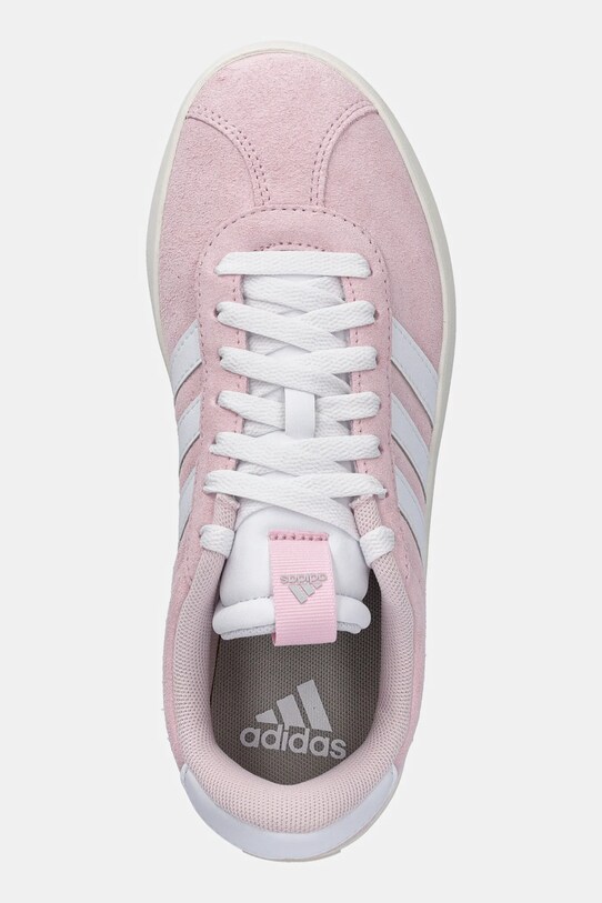 Замшеві кросівки adidas Vl Court 3.0 рожевий JP5325