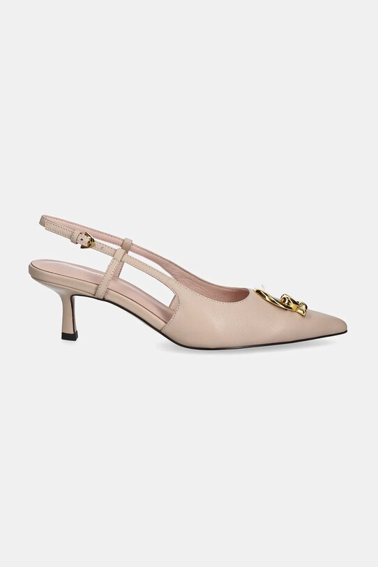 Coccinelle stilettos de piele E4.SB3.21.01.01.N12 bej SS25