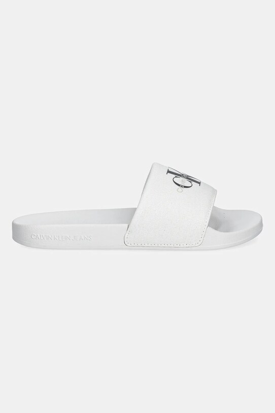 Calvin Klein Jeans papucs SLIDE MONOGRAM WMNS YW0YW01835 fehér SS25