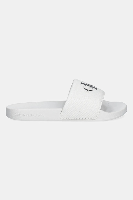 Шльопанці Calvin Klein Jeans SLIDE MONOGRAM WMNS YW0YW01835 білий SS25