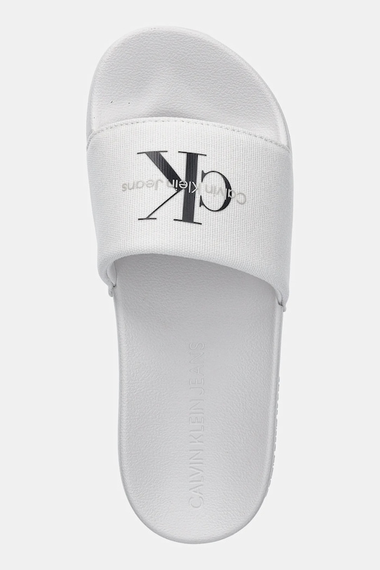 Шльопанці Calvin Klein Jeans SLIDE MONOGRAM WMNS білий YW0YW01835