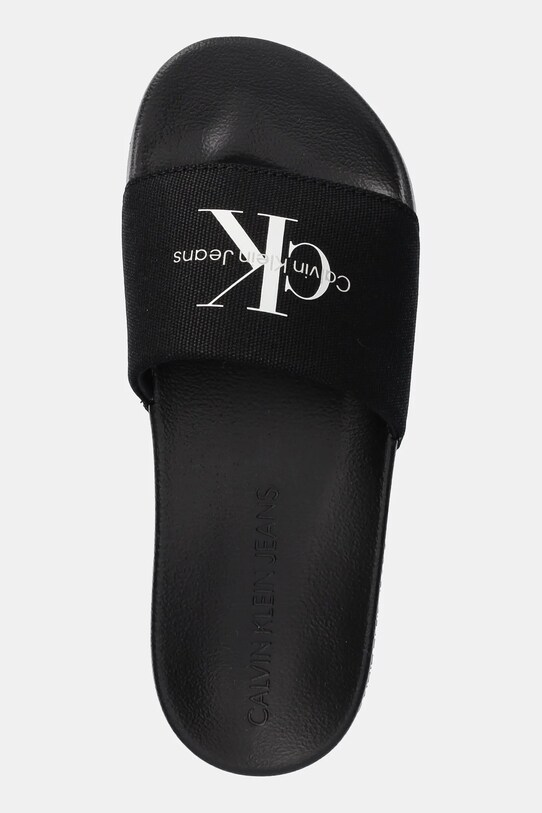 Scarpe Calvin Klein Jeans ciabatte slide SLIDE MONOGRAM WMNS YW0YW01835 nero
