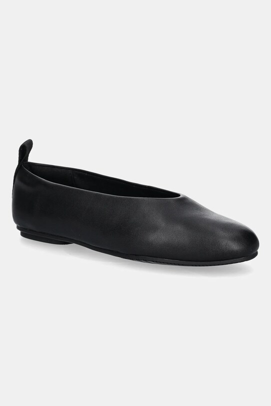 Кожаные балетки Calvin Klein Jeans BALLERINA LEATHER чёрный YW0YW01803