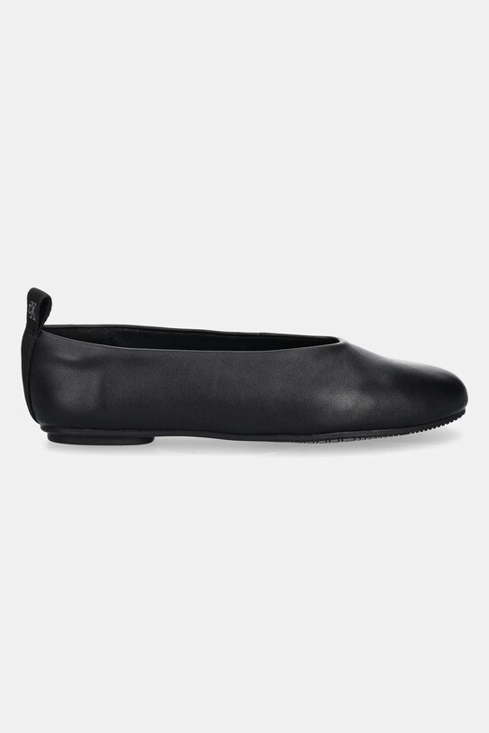 Кожаные балетки Calvin Klein Jeans BALLERINA LEATHER YW0YW01803 чёрный SS25
