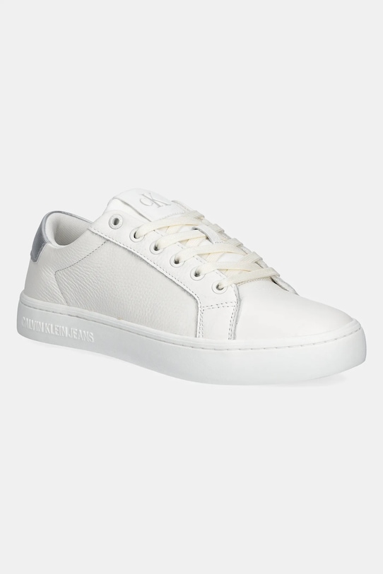 Шкіряні кросівки Calvin Klein Jeans CLASSIC CUPSOLE LOW OHB пласка білий YW0YW01799