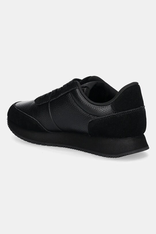 Обувь Кожаные кроссовки Calvin Klein Jeans RUNNER LACEUP LOW MIX MG YW0YW01798 чёрный