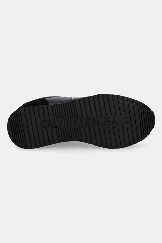 Кожаные кроссовки Calvin Klein Jeans RUNNER LACEUP LOW MIX MG YW0YW01798 чёрный