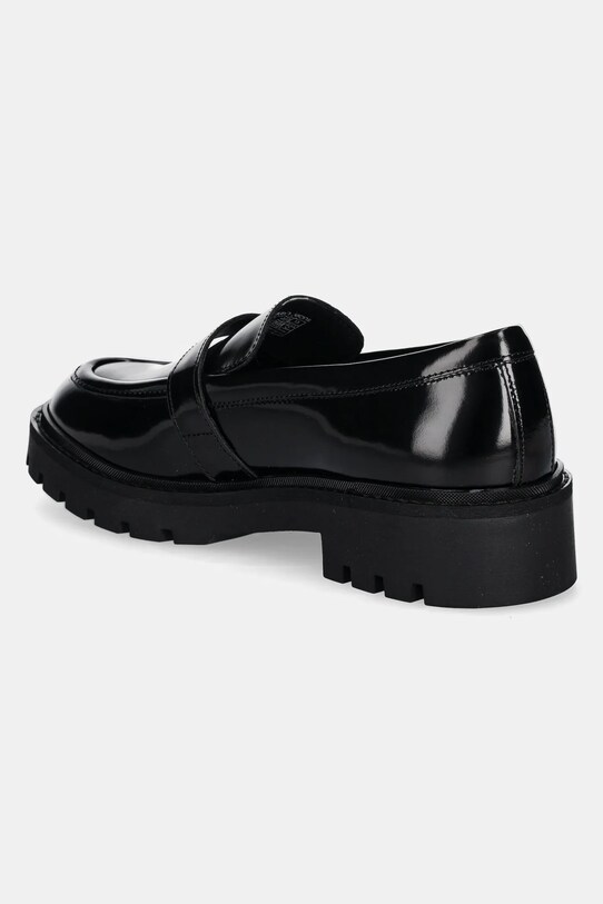 Încălțăminte Calvin Klein Jeans mocasini de piele FLATFORM SHOE DRIVER HDW YW0YW01657 negru