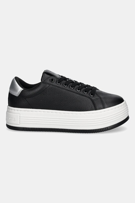 Кожаные кроссовки Calvin Klein Jeans BOLD FLATF LOW MIX OHB YW0YW01632 чёрный SS25