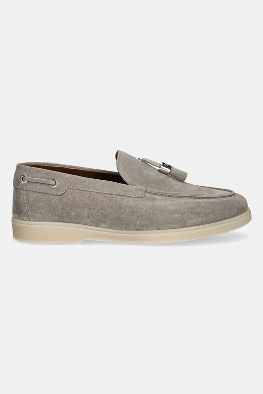 Giuseppe Zanotti mokasyny zamszowe Avela E460020.010 beżowy SS25