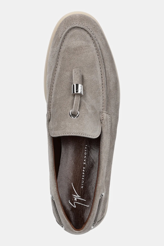 Giuseppe Zanotti mokasyny zamszowe Avela beżowy E460020.010