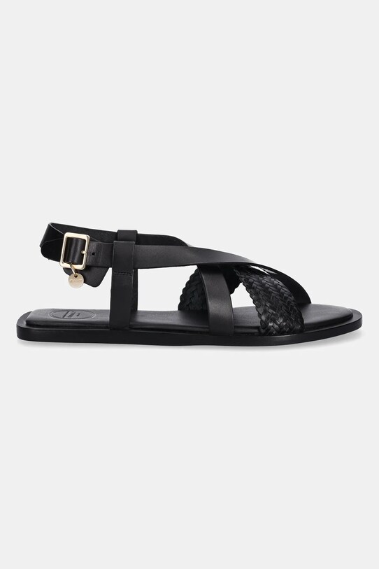 Gant sandale de piele Sunlaz 30561910.G00 negru SS25