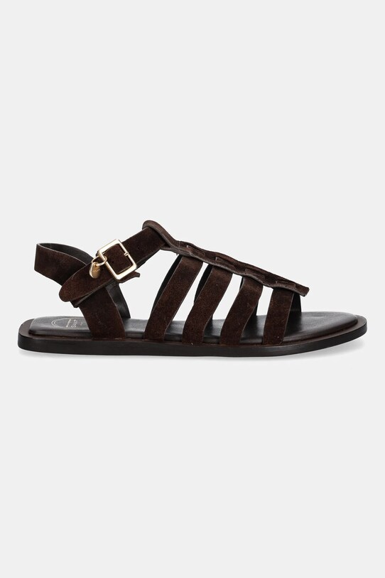 Gant sandale din piele întoarsă Sunlaz 30563912.G46 maro SS25