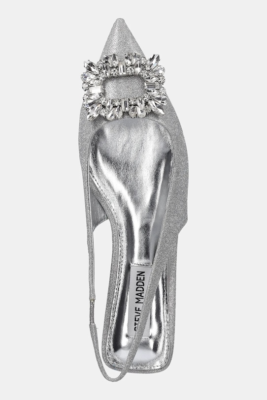 Steve Madden baleriny Calista srebrny SM11003625.SIG