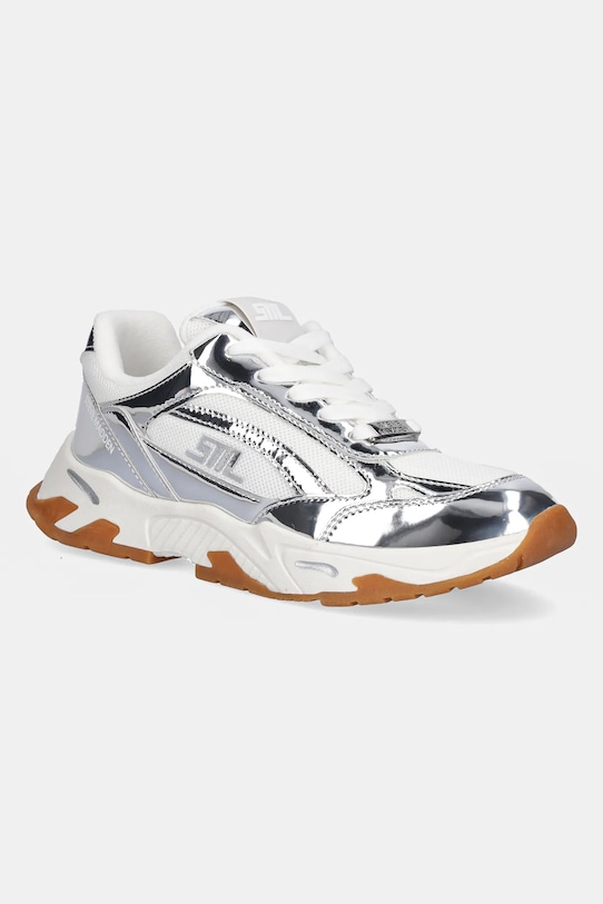 Steve Madden sneakersy Sneak Peak-E imitacja skóry licowej srebrny SM19000129.751