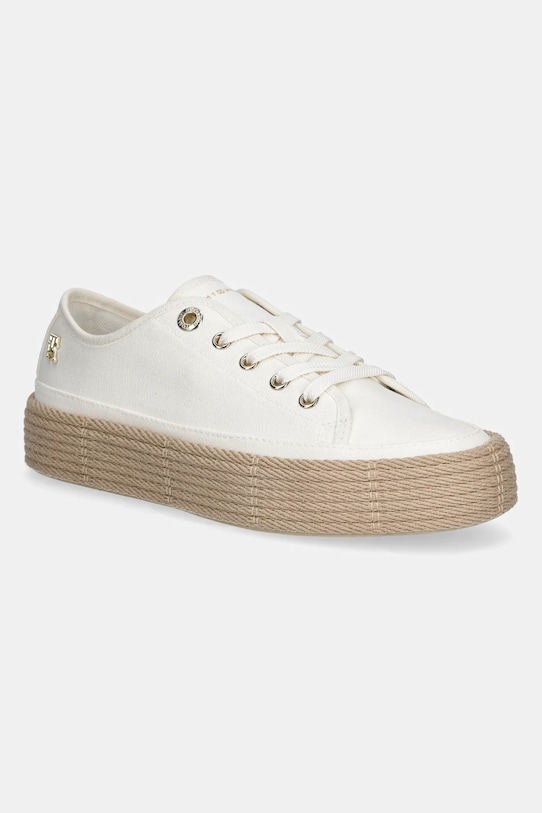 Кеди Tommy Hilfiger VULC ESPADRILLE SNEAKER Planet friendly білий FW0FW08404
