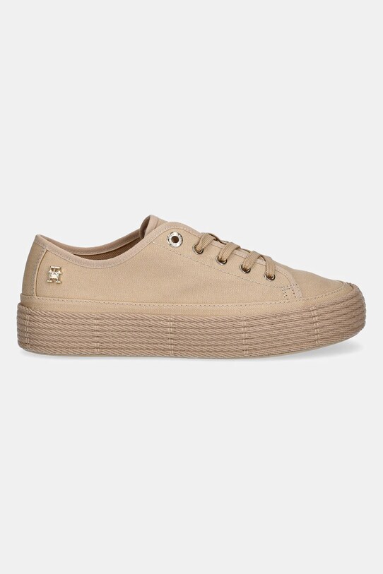 Ниски кецове Tommy Hilfiger VULC ESPADRILLE SNEAKER FW0FW08404 бежов SS25