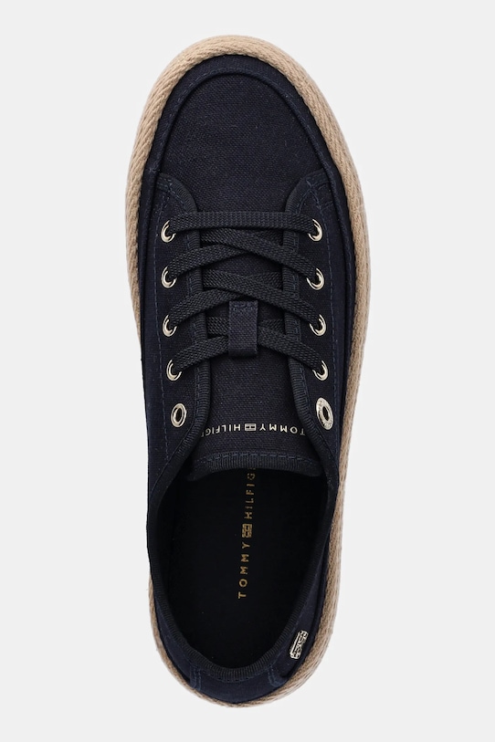 Tenisky Tommy Hilfiger VULC ESPADRILLE SNEAKER tmavomodrá FW0FW08404