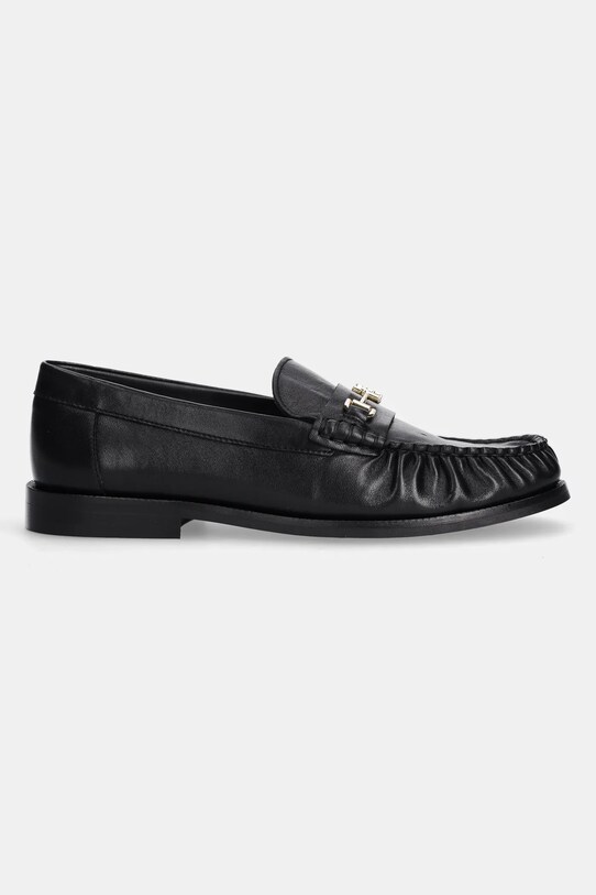 Шкіряні мокасини Tommy Hilfiger SOFT LEATHER HORSEBIT LOAFER FW0FW08414 чорний SS25