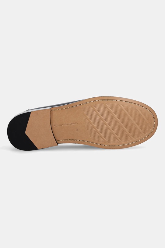 Шкіряні мокасини Tommy Hilfiger SOFT LEATHER HORSEBIT LOAFER FW0FW08414 чорний
