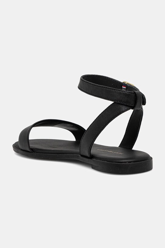 Обувь Кожаные сандалии Tommy Hilfiger ANKLE STRAP LEATHER SANDAL FW0FW08422 чёрный