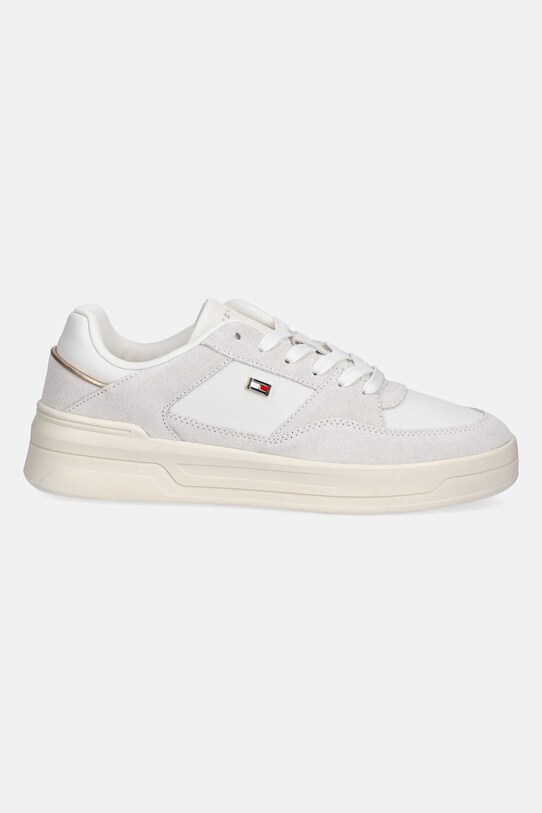 Кожаные кроссовки Tommy Hilfiger ESSENTIAL BASKET SNEAKER FW0FW08456 бежевый SS25