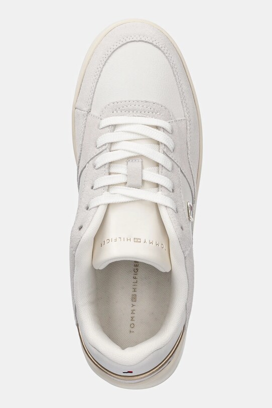 Кожаные кроссовки Tommy Hilfiger ESSENTIAL BASKET SNEAKER бежевый FW0FW08456