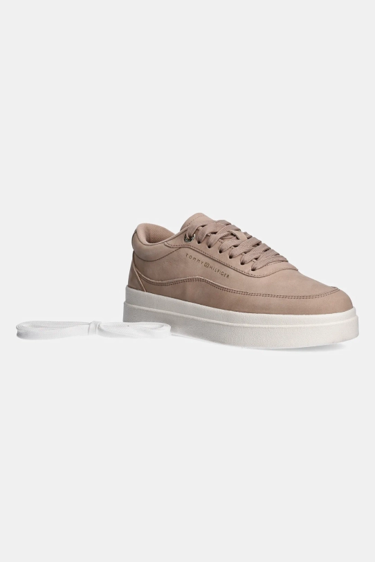 Tommy Hilfiger sneakersy nubukowe MODERN COURT SNEAKER NUBUCK FW0FW08462 beżowy