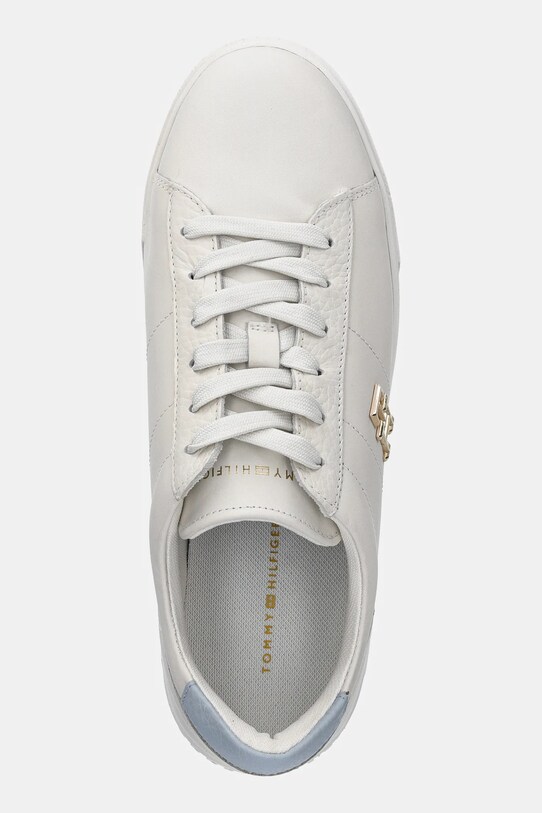 Tommy Hilfiger sneakers din piele PLATFORM COURT SNEAKER alb FW0FW08464