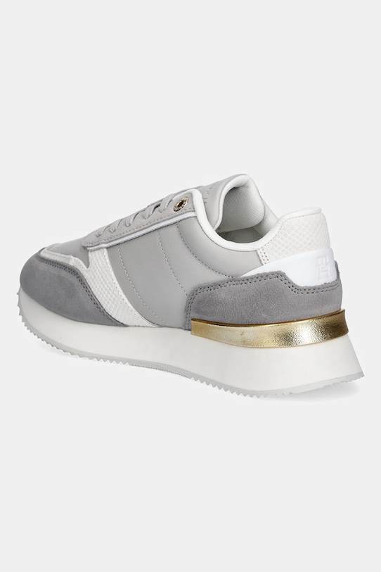 Взуття Шкіряні кросівки Tommy Hilfiger TH FASHION RUNNER FW0FW08475 сірий