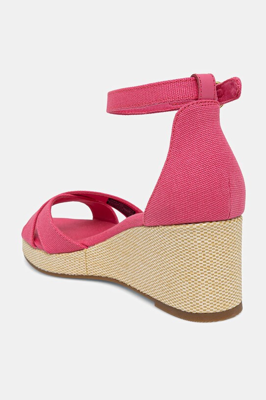 Boty Sandály Tommy Hilfiger FLAG CRISS-CROS MID WEDGE ESPAD FW0FW08481 růžová