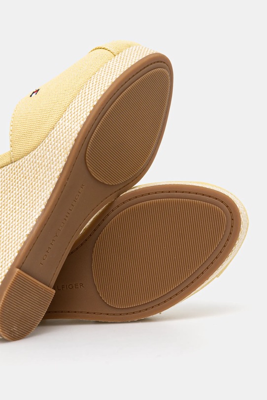 Espadrilky Tommy Hilfiger FLAG HIGH WEDGE ESPAD CLOSED TOE FW0FW08494 žltá
