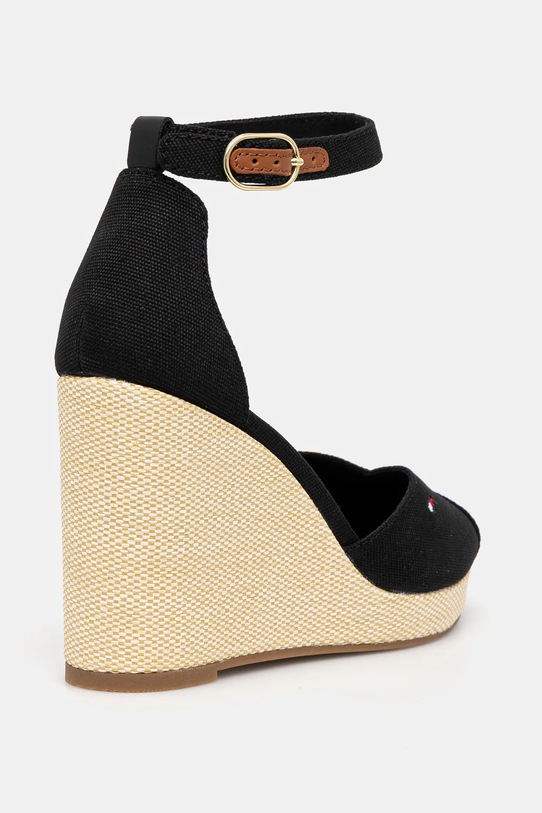Обувь Эспадрильи Tommy Hilfiger FLAG HIGH WEDGE ESPAD CLOSED TOE FW0FW08494 чёрный