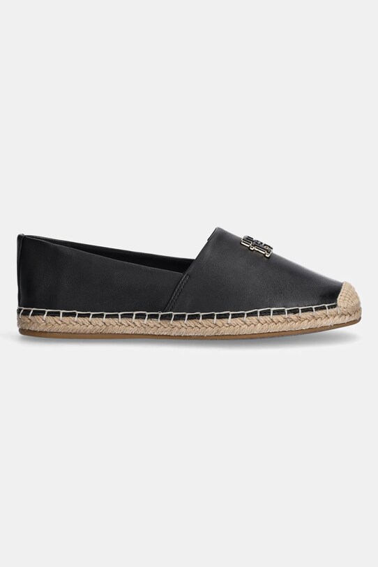 Кожаные эспадрильи Tommy Hilfiger TH LOGO LEATHER ESPADRILLE FW0FW08540 чёрный SS25
